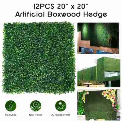 12pcs 50X50cm Artificiale Buxus Gard viu Artificial Planta Mat/Rigips Decor Potrivit Pentru Interior/Exterior de Perete Stil de Covor